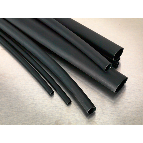 Adhesive Lined Heat Shrink Tubing Assortment 200mm 72pc - Black