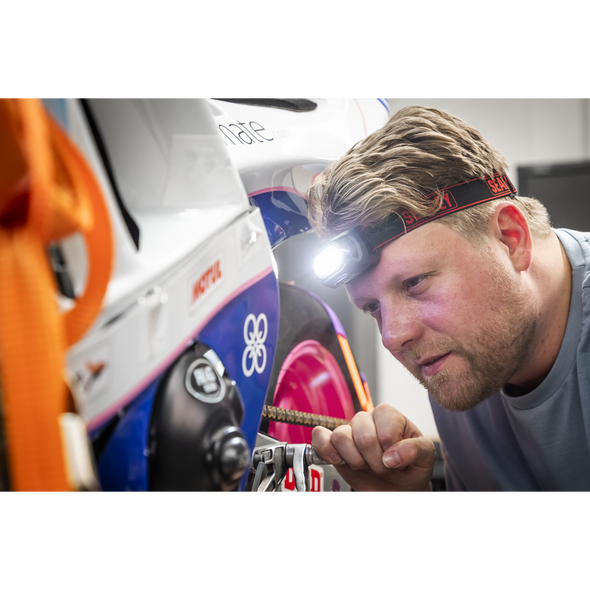 Rechargeable Head Torch with Auto-Sensor 8W COB LED