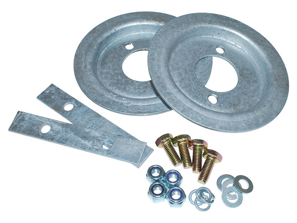 JGS4x4 | Land Rover Defender 90 Galvanised Rear Coil Spring Seat Kit - DA1215