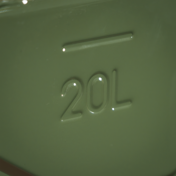 Screw Cap Metal Jerry Can 20L - Green