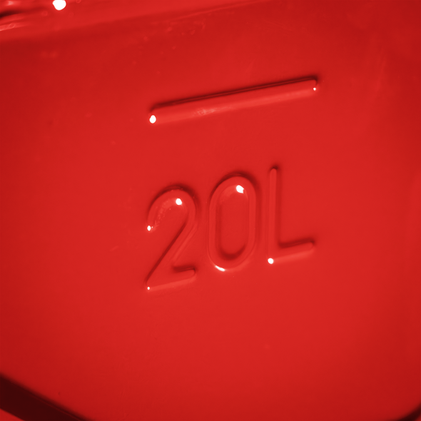 Screw Cap Metal Jerry Can 20L - Red