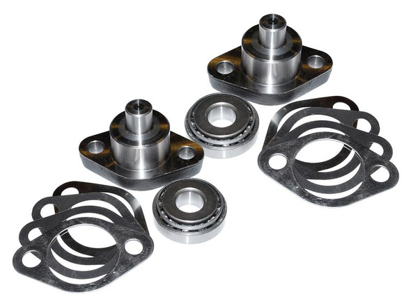 Britpart Swivel Pin Repair Kit 1994-2000 for Defender, automotive parts including swivel pin, bearings, and gaskets for vehicle suspension repair.
