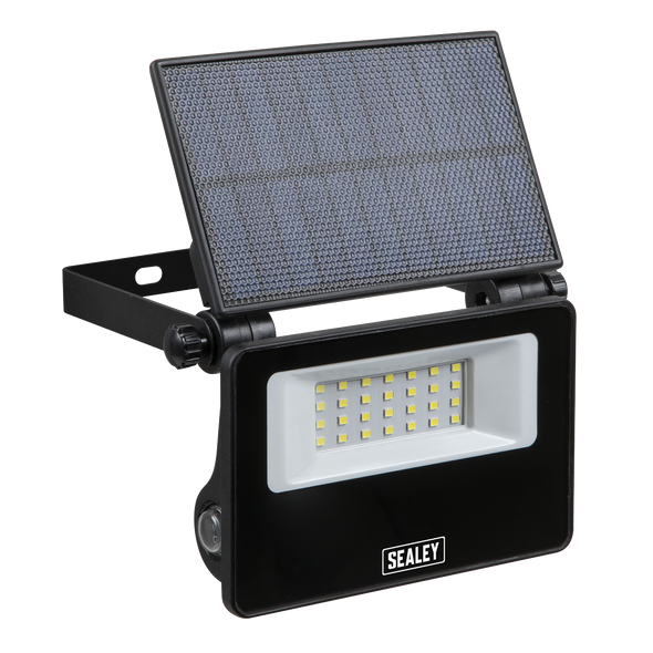 Extra-Slim Solar Floodlight with Wall Bracket 20W SMD LED