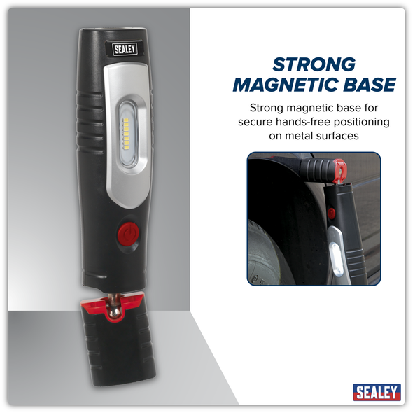 Rechargeable 360° Inspection Light 4W & 3W SMD LED - Black