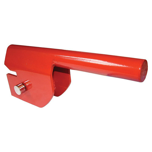 Britpart Highlift Farm Jack Defender Jacking Adapter for Defender, red metal jack adapter for Highlift farm jacks.