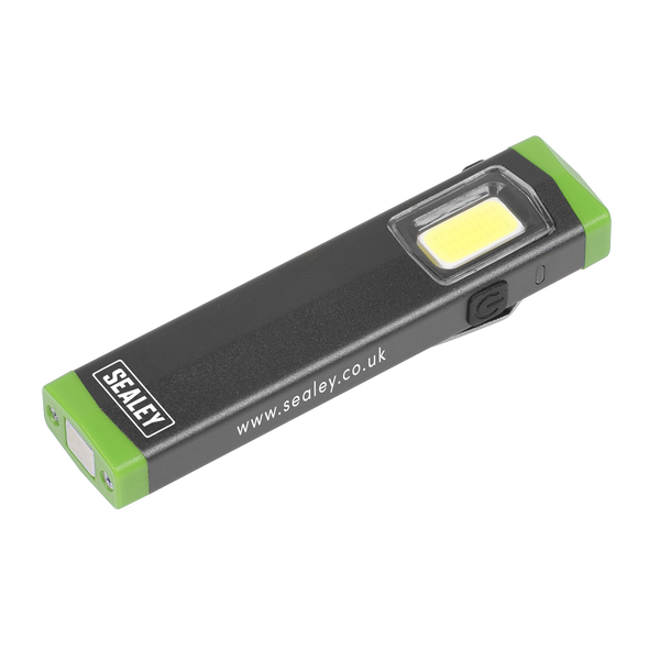 Rechargeable Mini Super Beam Aluminium Pocket Light 3W COB LED