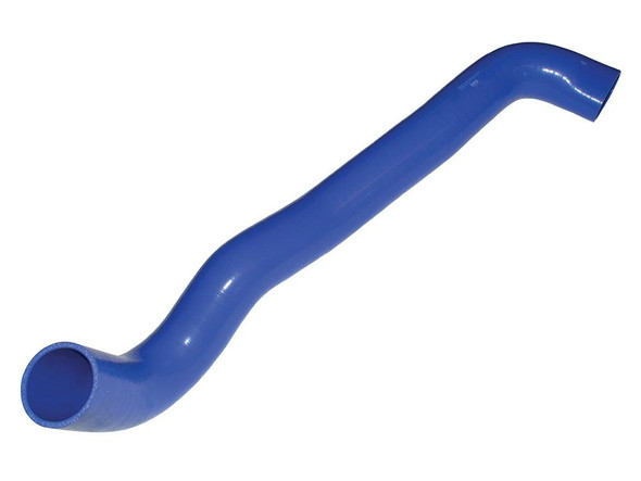 Britpart Intercooler To Inlet Silicone Hose for Discovery 3 2.7 TDV6, a flexible blue silicone hose with bends suitable for engine cooling and intake systems.