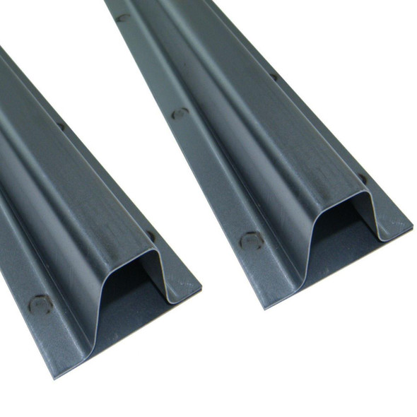 Britpart Front Door Frame Bottom Repair Section x2 for Series, image showing two metal repair sections designed for vehicle door frame bottom repair.