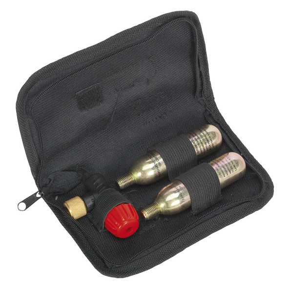 Motorcycle CO2 Emergency Tyre Inflator Kit