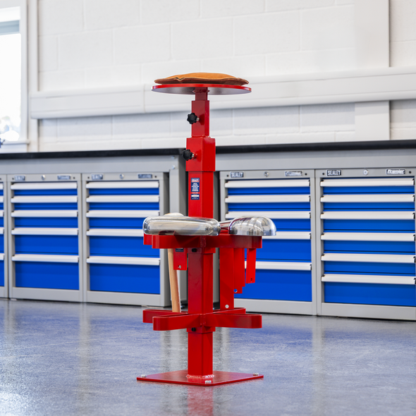 Metal Shaping Station for holding T-Dollies & Sandbags