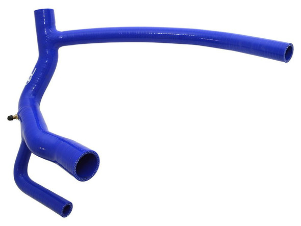 Britpart Silicone Coolant Hose Kit for Discovery 2 Td5, blue silicone radiator hose with multiple connection points.