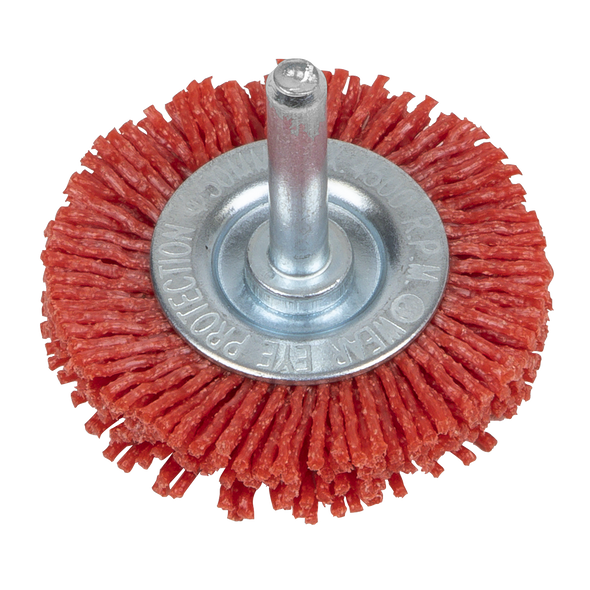 50mm Nylon Filament Circular Brush with 6mm Shaft