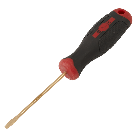 Screwdriver Slotted 3 x 75mm - Non-Sparking