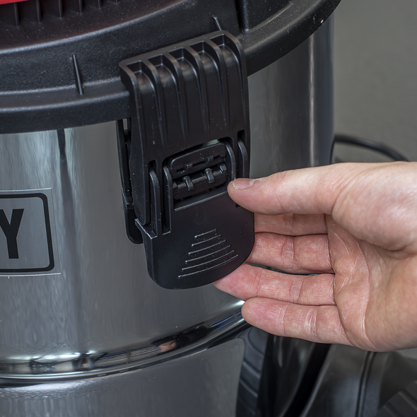 20L Vacuum Cleaner Wet & Dry Stainless Drum 1250W/230V