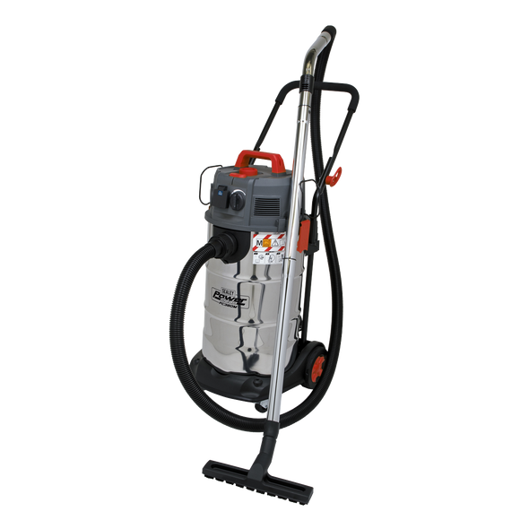 M Class Dust-Free Vacuum Cleaner Wet & Dry Stainless Steel Drum 38L 1500W/230V