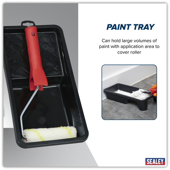 4" Paint Roller Set with Tray