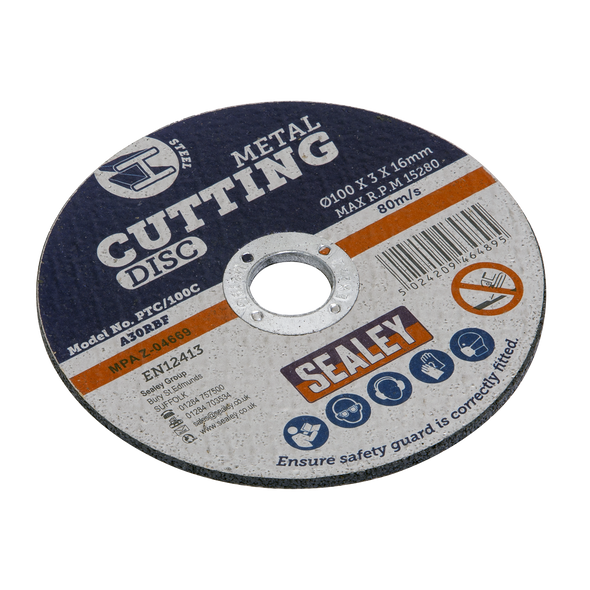 100 x 3mm Cutting Disc 16mm Bore