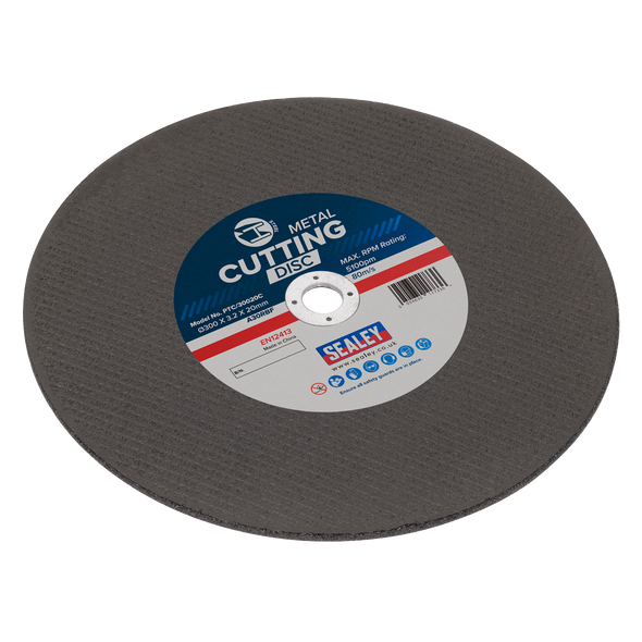 300 x 3.2mm Flat Metal Cutting Disc 20mm Bore