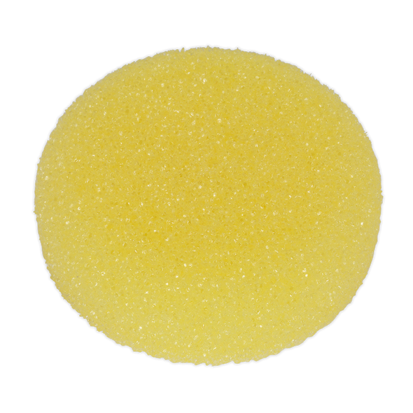 Hook-and-Loop Buffing & Polishing Foam Head 80 x 25mm - Yellow/Coarse