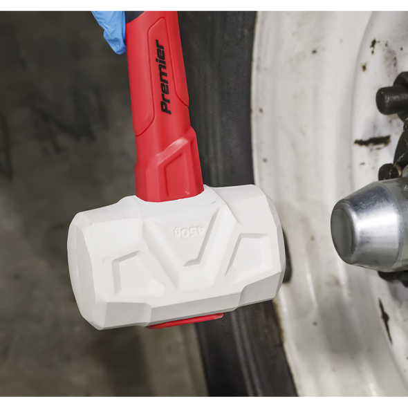 Premier Rubber Mallet with Fibreglass Shaft & Graphite Core 16oz