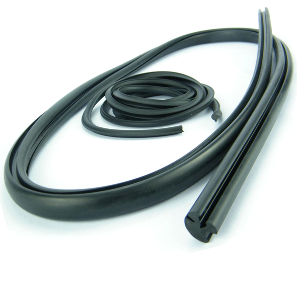 Direct Replacement Alpine Window Glazing Rubber Seal & Filler for Defender, black rubber window seal and filler strip for Land Rover Defender.