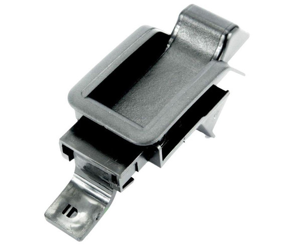 Britpart Interior Door Lock Button Repair - DA2499, product image of a black and silver door lock button repair part for Range Rover Classic.