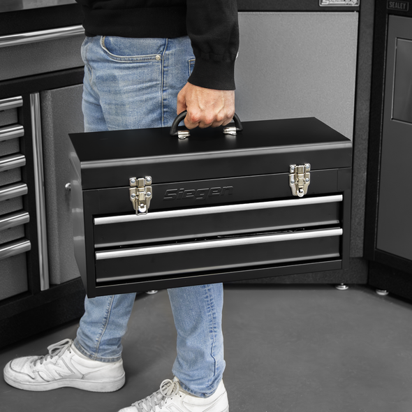 Siegen Portable Tool Chest 2 Drawer with Tool Kit 90pc