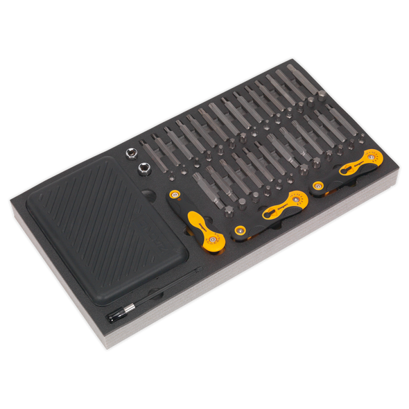 Siegen Specialised Bit Set & Folding Hex Keys with Tool Tray 192pc