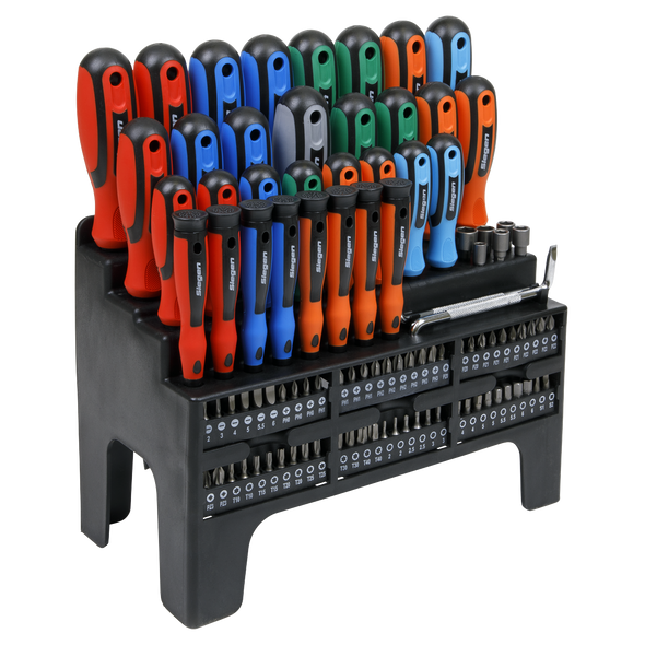 Siegen Screwdriver, Bit & Nut Driver Set 100pc
