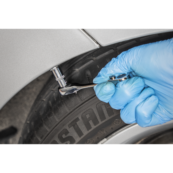 Siegen Micro Ratchet Bit Driver & Wrench 1/4"Hex x 1/4"Sq Drive