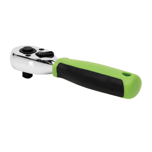 Siegen Stubby Ratchet Wrench with Flip Reverse 1/4"Sq Drive