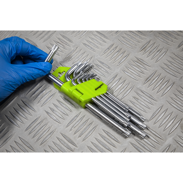 Siegen Long TRX-Star* Key Set 9pc - Display Box of 10