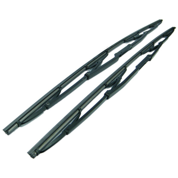 Trico Windscreen Wiper Blade Set for Range Rover L322, black wiper blades designed for optimal performance and clear windshield visibility.