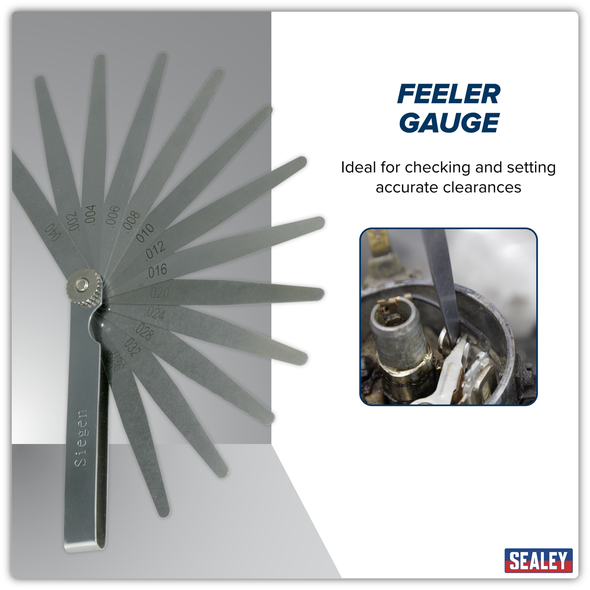 Siegen Imperial Feeler Gauge 13 Blade