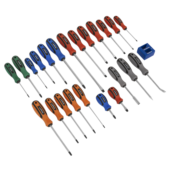 Siegen Soft Grip Screwdriver Set 24pc
