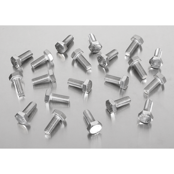 Stainless Steel Hex Head Set Screw M10 X 25 A2, DIN 933 - Pack of 25