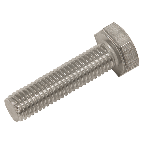 Stainless Steel Hex Head Set Screw DIN 933 - M10 X 40 A2 - Pack of 25