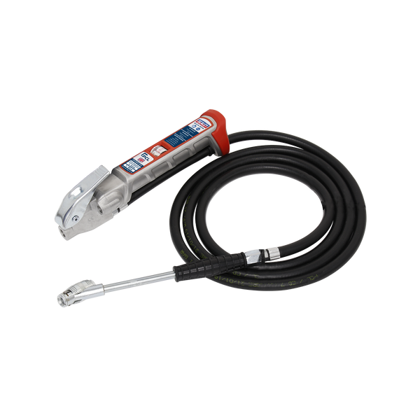 PCL Tyre Inflator with 2.5m Hose & Twin Clip-On Connector