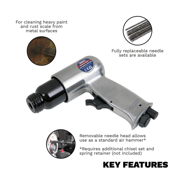 Pistol Type Air Needle Scaler