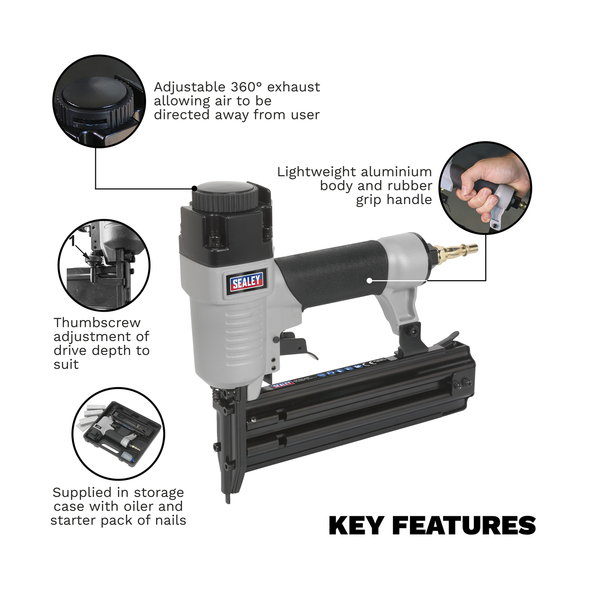 Air Nail Gun 10-50mm Capacity