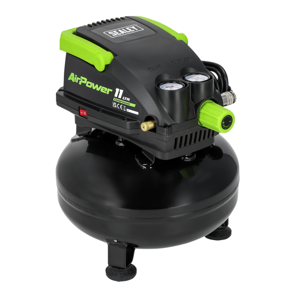 11L Oil Free Direct Drive Air Compressor 0.5hp