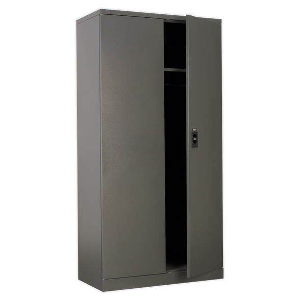 Floor Cabinet 2 Door 4 Shelf & Hanging Rail