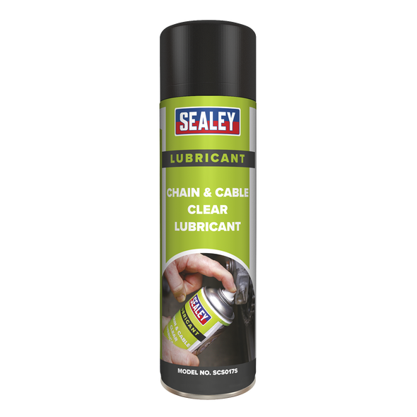 Chain & Cable Clear Lubricant 500ml - Pack of 6