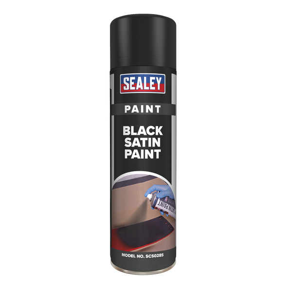 Satin Paint 500ml - Black