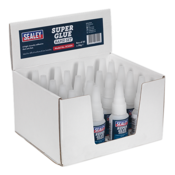 Rapid Set Super Glue 20g - Pack of 20