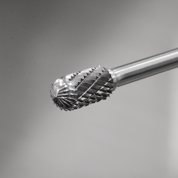 Tungsten Carbide Rotary Burr Extra-Long Cylindrical Ball Nose 10mm