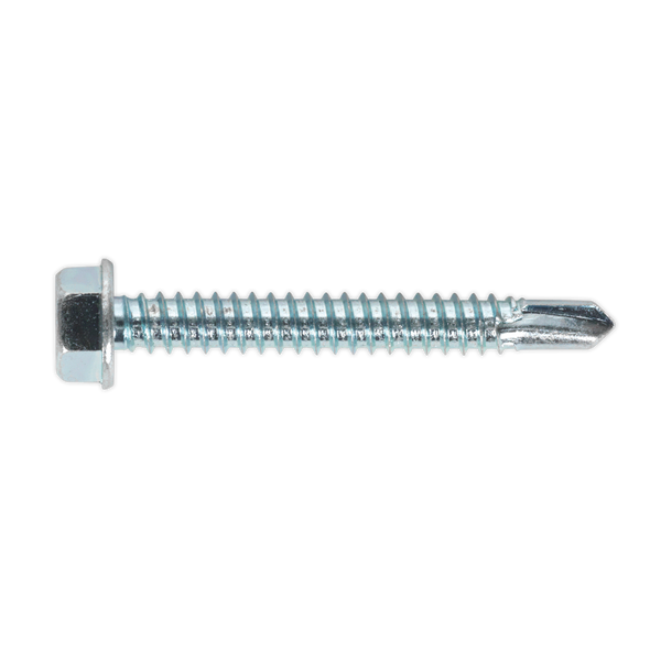 Zinc Plated Self-Drilling Hex Head Screw 6.3 x 50mm - Pack of 100