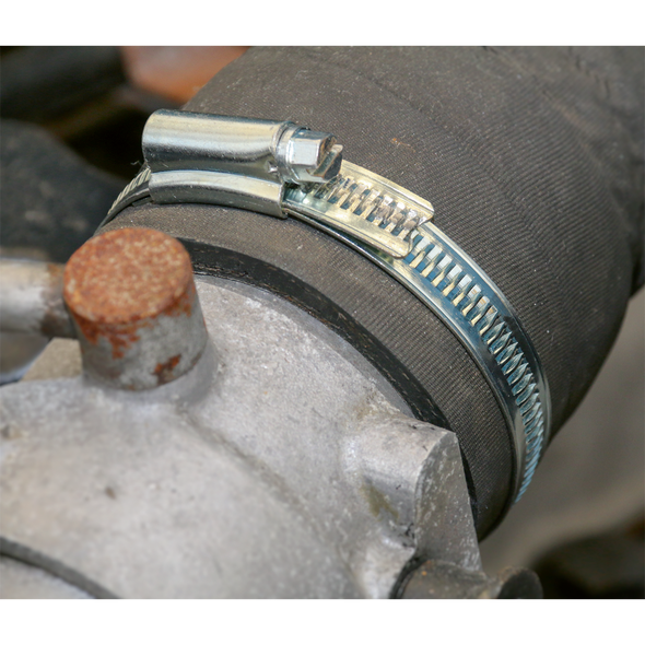 Zinc Plated Hose Clip 51-70mm - Pack of 10