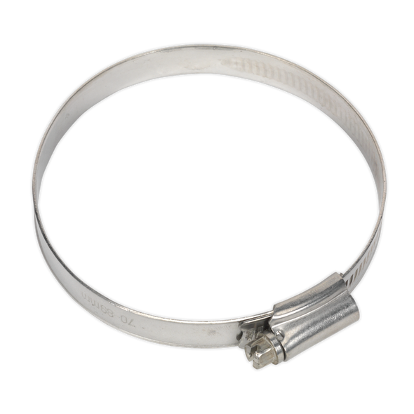 Stainless Steel Hose Clip 70-89mm - Pack of 5