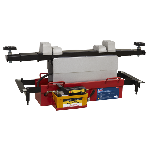 Air Jacking Beam 2 Tonne with Arm Extenders & Flat Roller Supports